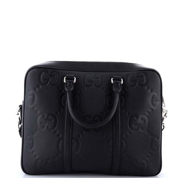 Convertible Briefcase Jumbo Gg Embossed #221186G12B - Picture 3 of 6